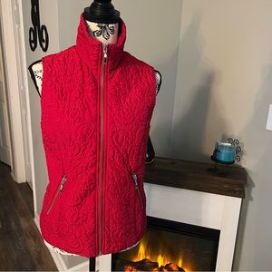 Christopher & Banks Red Vest Size Small